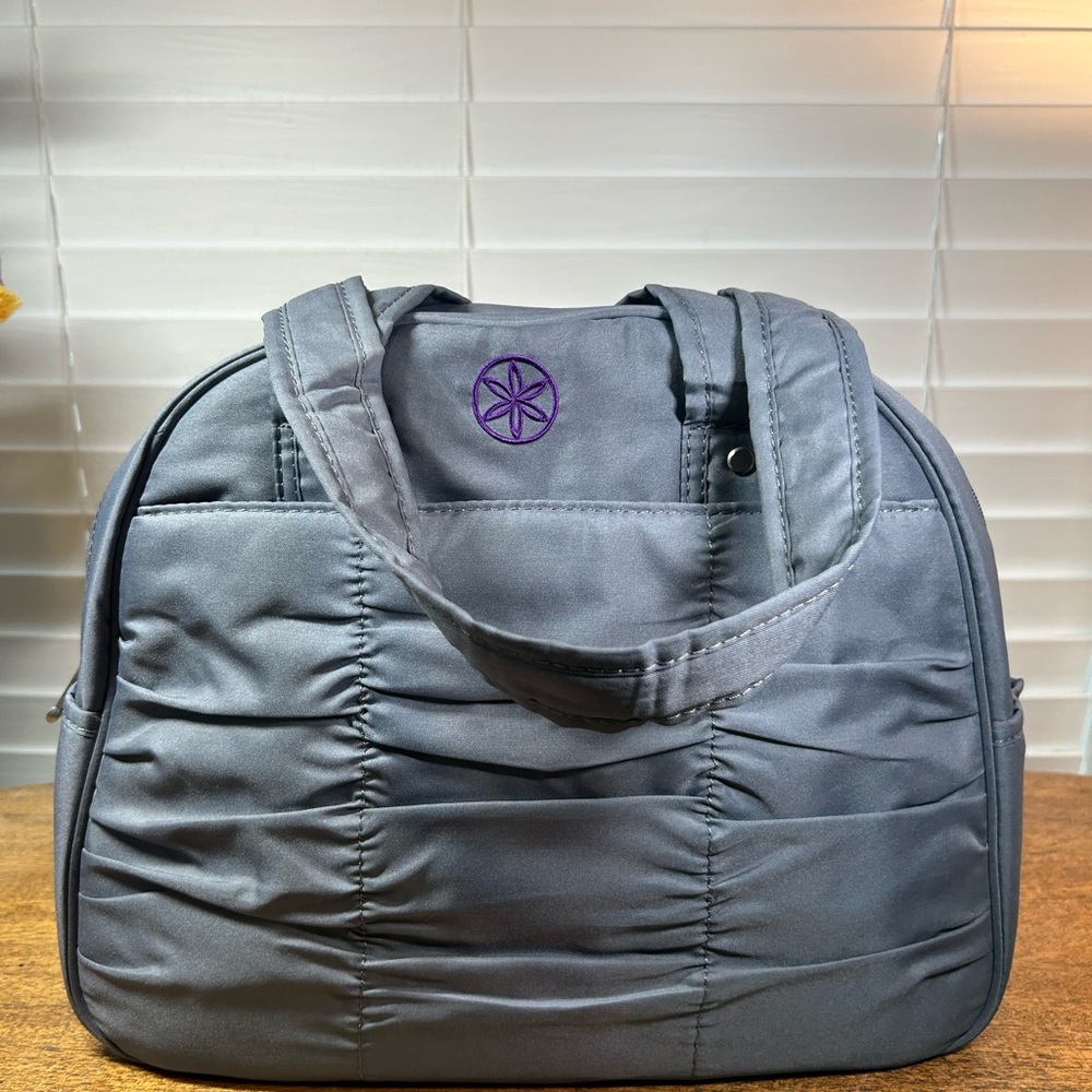 Gaia Gray Quilted Women's Yoga Bag